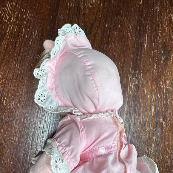 Vintage 1987 Worlds Of Wonder Baby Miss Piggy Little Boppers Plush Doll Pink Dre - Picture 6 of 16